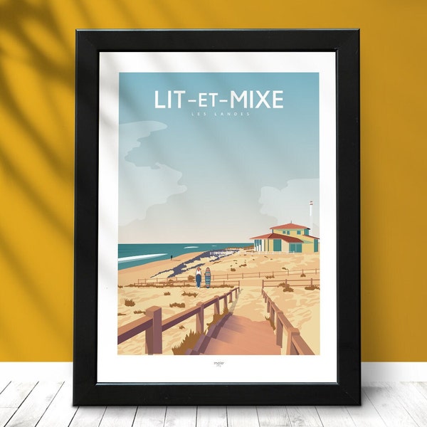 Affiche Lit et Mixe "Les Landes"