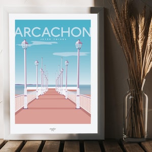 ARCACHON poster “La Jetée Thiers”