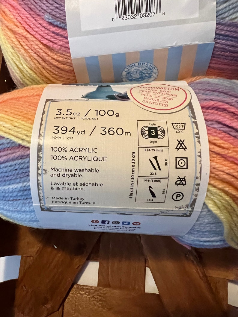 Lion Brand Ice Cream Color Parfait Etsy