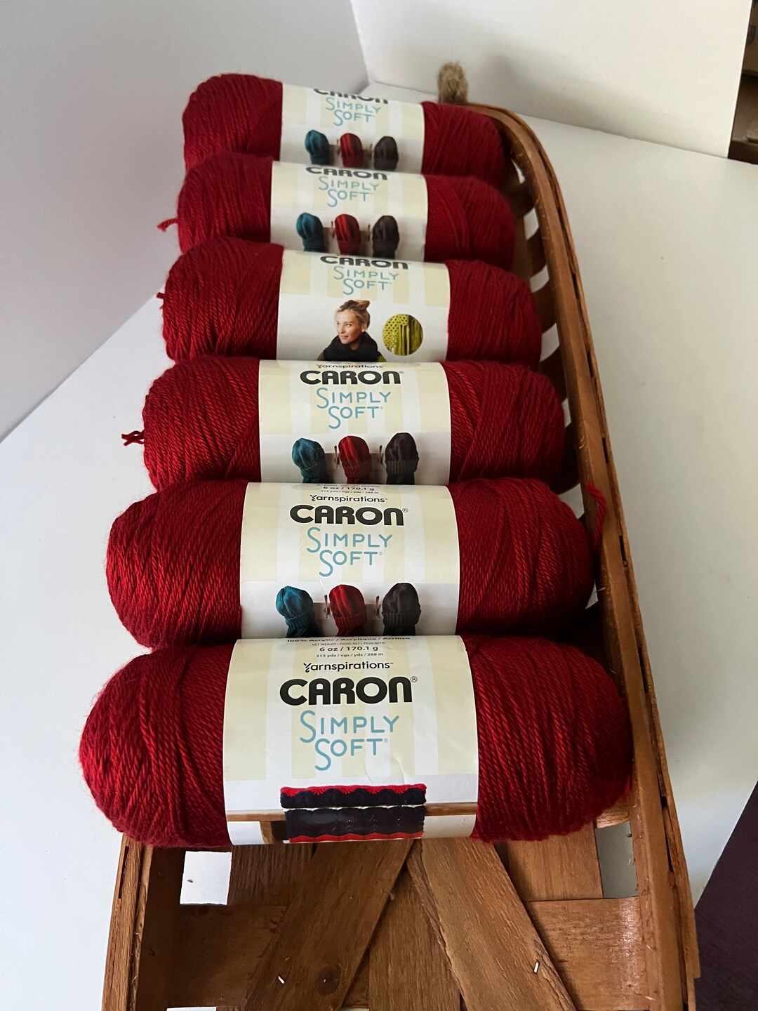 Yarnspirations Caron Simply Soft Color Autumn Red Etsy