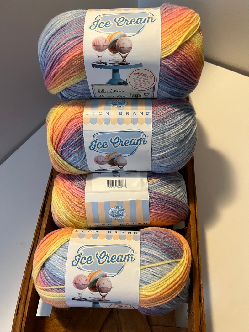 Lion Brand Ice Cream Color Parfait Etsy