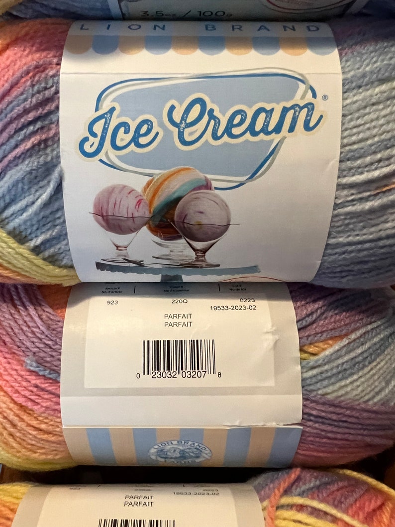 Lion Brand Ice Cream Color Parfait Etsy