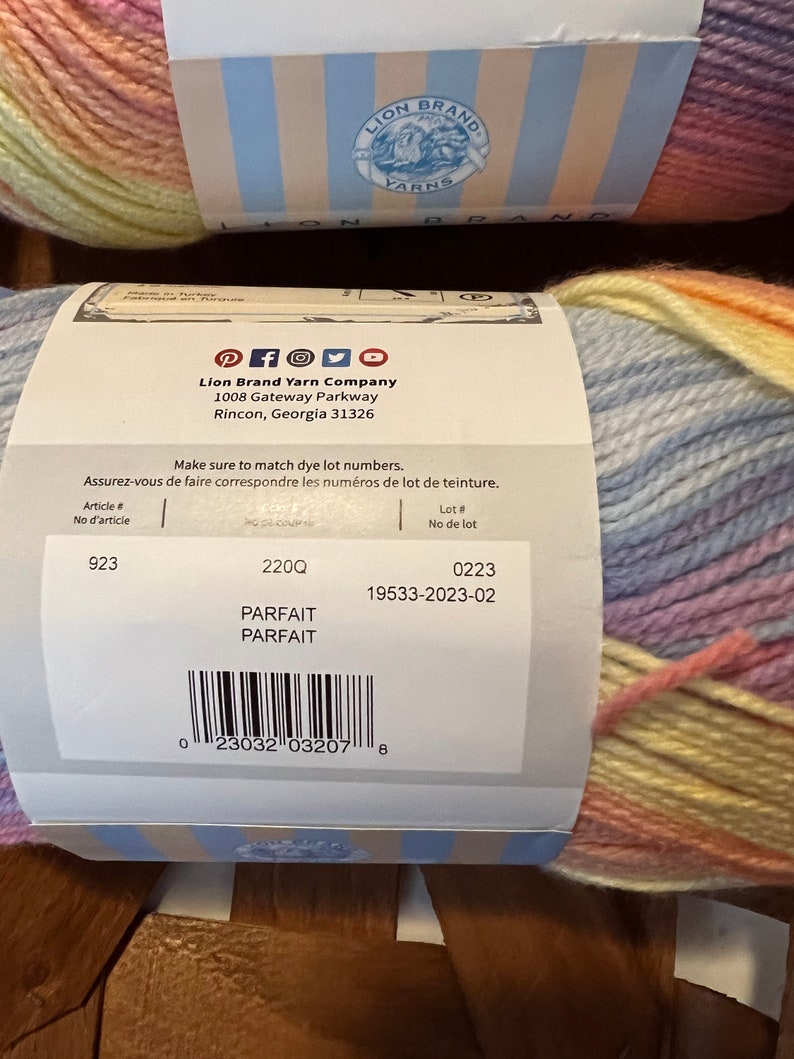 Lion Brand Ice Cream Color Parfait Etsy