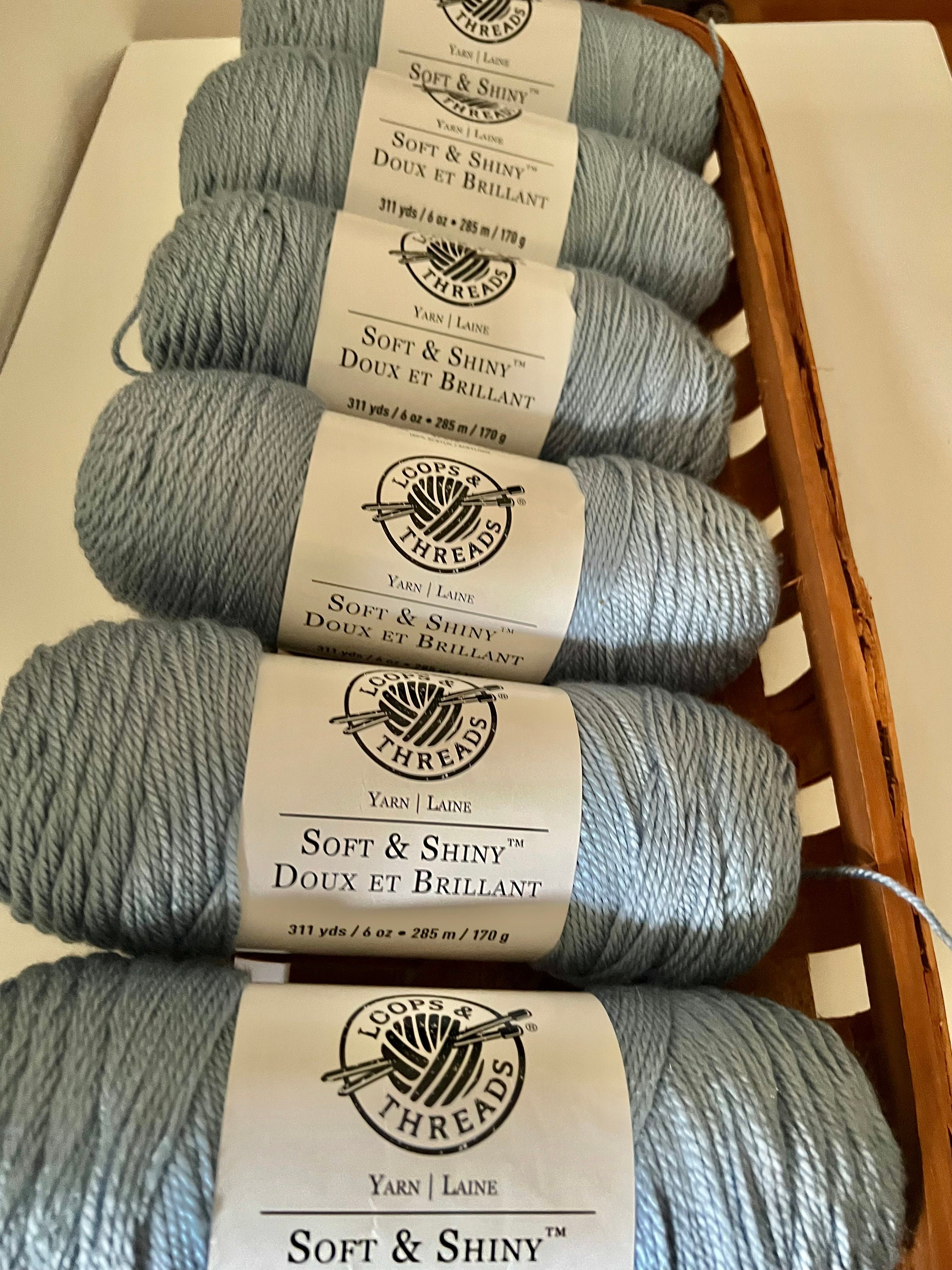 Loops & Threads Soft and Shiny Powder Blue - Etsy