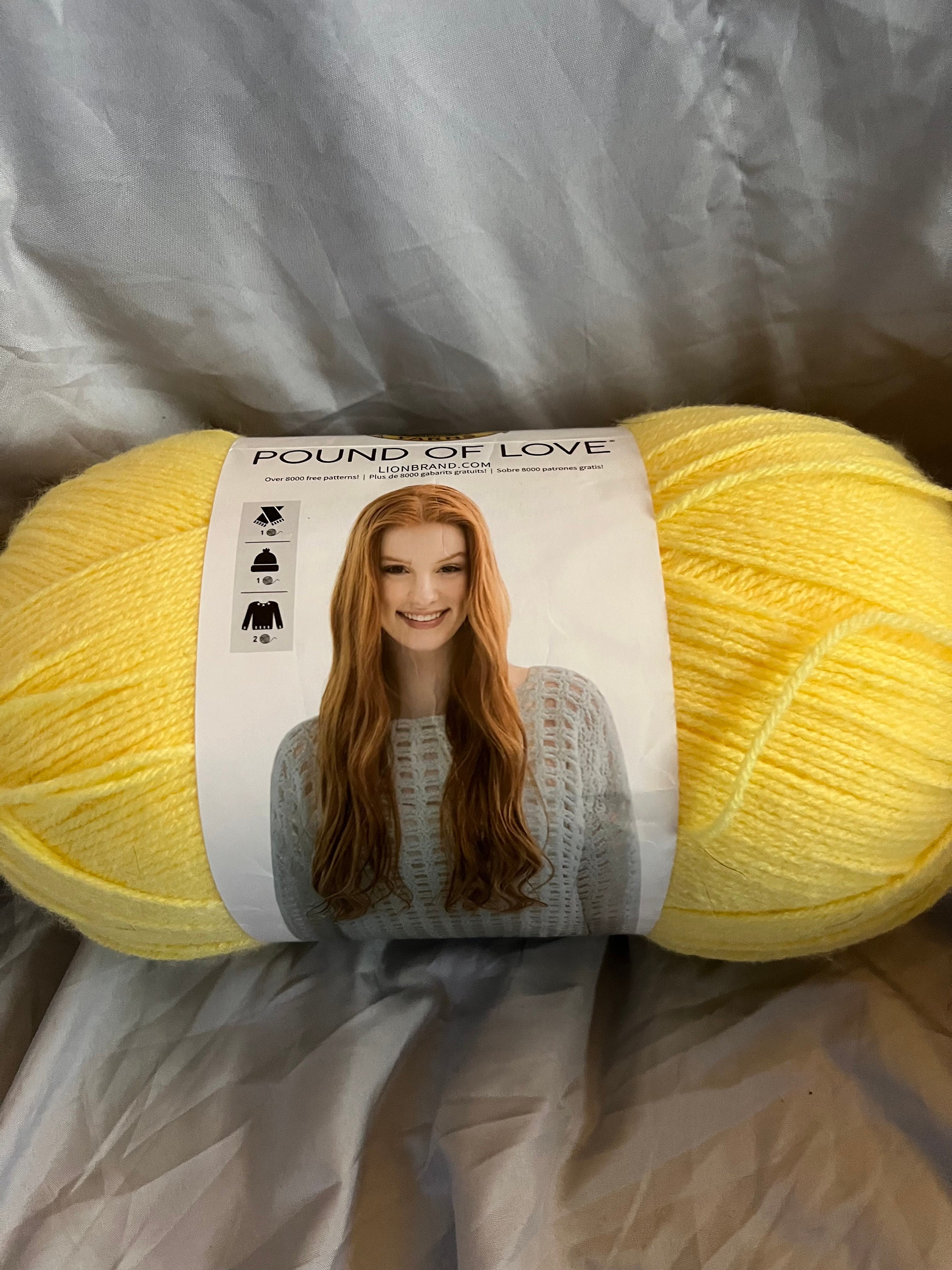 Lion Brand Yarn 550-127P Pound of Love Yarn, Cinnabar 1020yd/932m