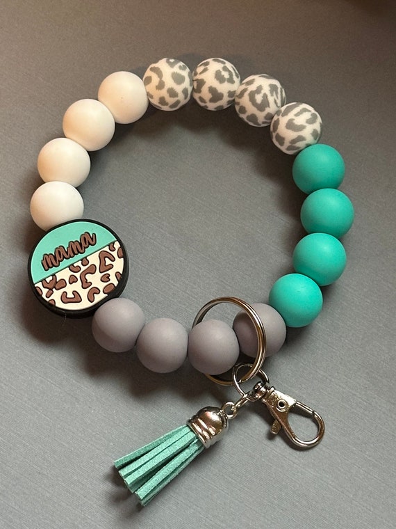 Mama Beaded Bracelet Keychain Mama Beaded Bracelet Keychain