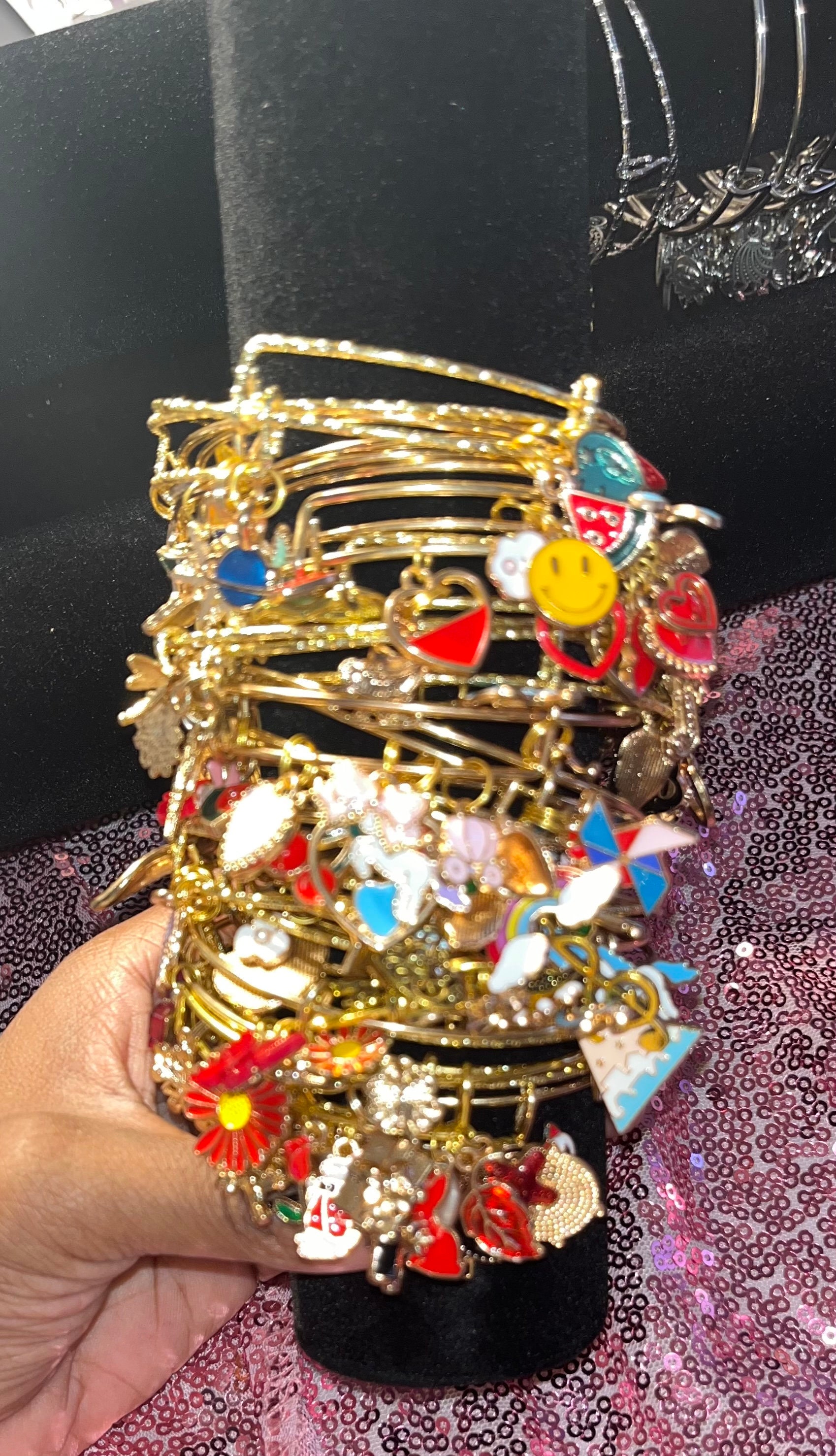 14K Gold Letter Charm Bracelets, Personalized Initial Bracelet, Custom  Silver Name Bracelet, Birthday Gifts for Mom, Christmas Gifts for Mom - Etsy