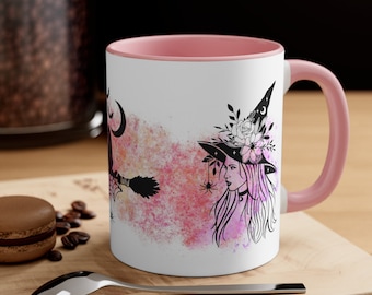 Witch Halloween Mug, Halloween Mug, Cat Halloween Mug, Halloween Coffee Mug, Spooky Season Mug, Halloween Gift, Happy Halloween