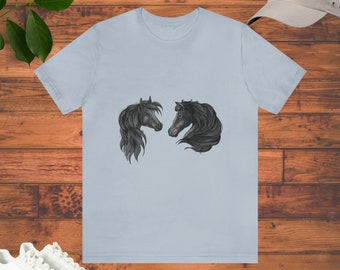 Paard shirt, paard minnaar shirt, paard tshirt, dier T-shirt, dierenvriend shirt, cadeau voor haar, cadeau voor hem, paard minnaar cadeau, paard minnaar