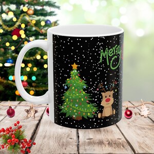 Merry Christmas Mug, Christmas Mug, Christmas Coffee Mug, Christmas Gifts, Christmas Lover Gifts, Winter Mug, Santa, Reindeer, Snowman Mug