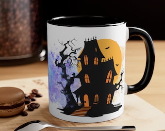 Tasse d’Halloween, tasse à café d’Halloween, tasse de saison effrayante, cadeau d’Halloween, joyeux Halloween