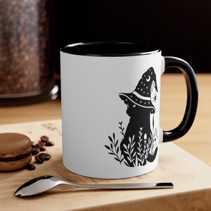 Cat Halloween Mug, Halloween Mug, Moon Mug, Halloween Coffee Mug, Spooky Season Mug, Halloween Gift, Happy Halloween, Cat Mug