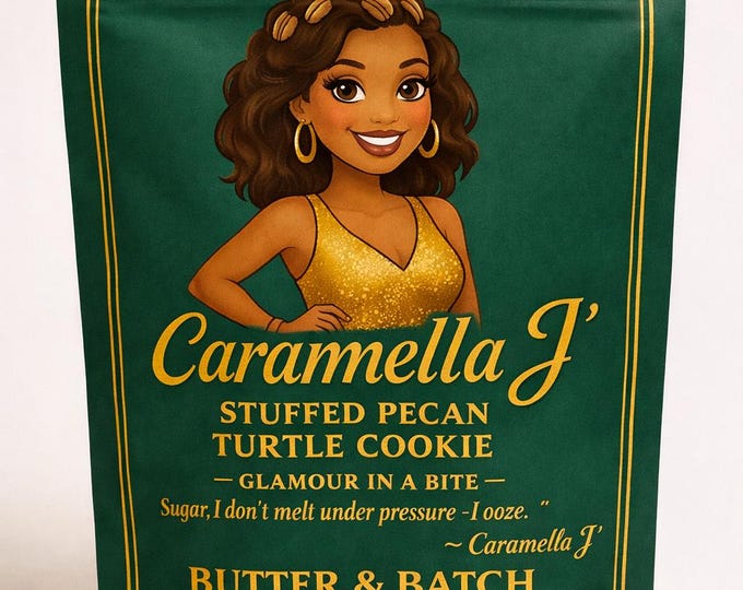 Gourmet Chocolate chip cookies with Pecan Turtles, half dozen