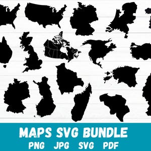 Maps of the states Laser Cut File SVG,Countries SVG,Map Svg Png Bundle,European Countries Svg,Map Vector,Country Clipart,Instant Download