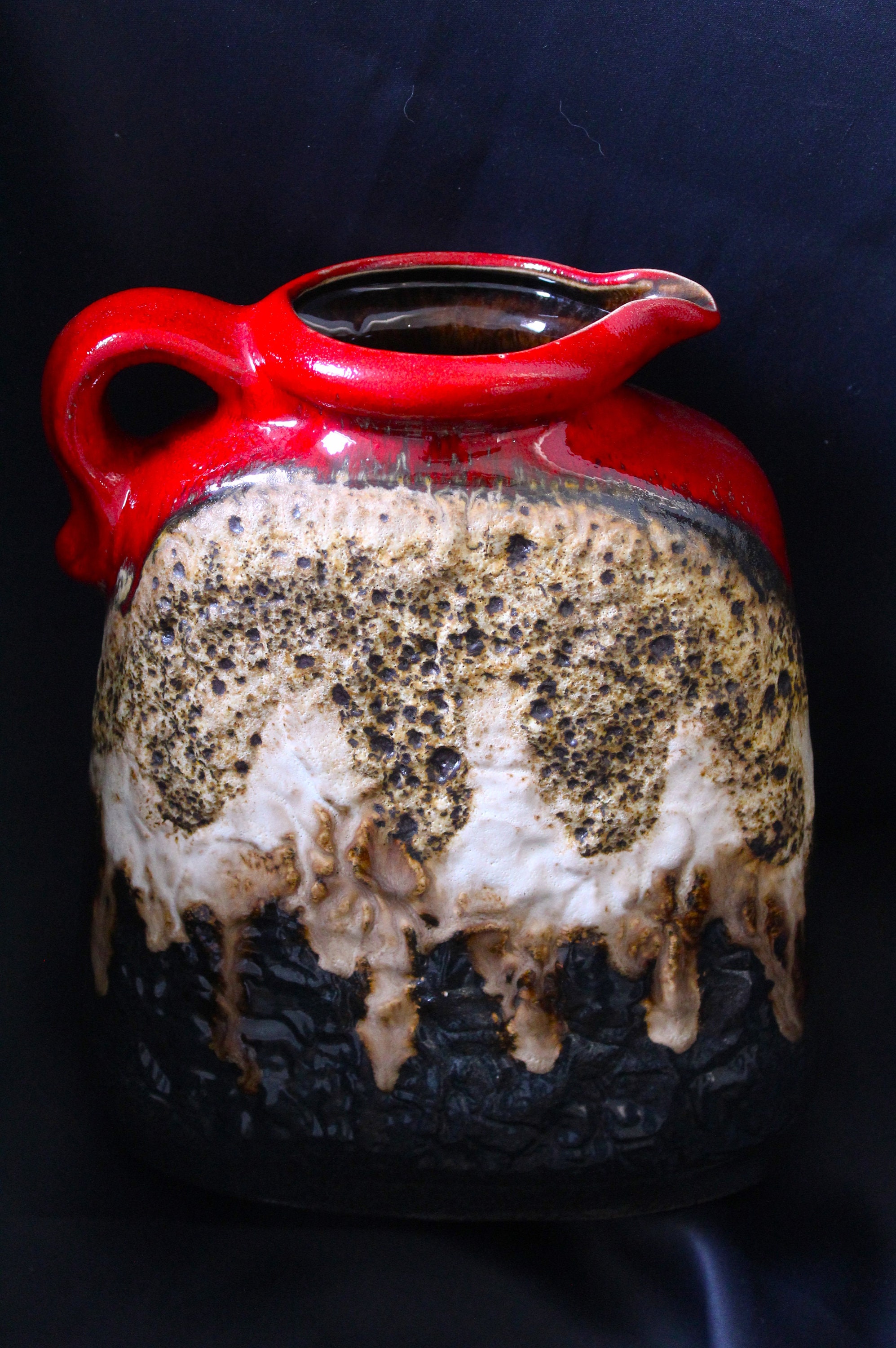 1960s 'fat Lava' Vase by Dülmer & Breiden, West-germany 1960s 'fat Lava' Vase by Dülmer & Breiden, West-germany