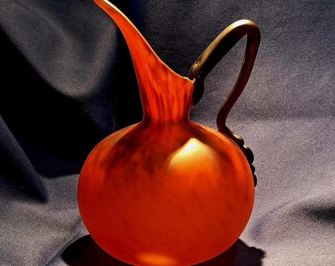 Featured listing image: Vase/pitcher by Charles Schneider, ‘Le Verre Francais’, between 1920 and 1930 with signature