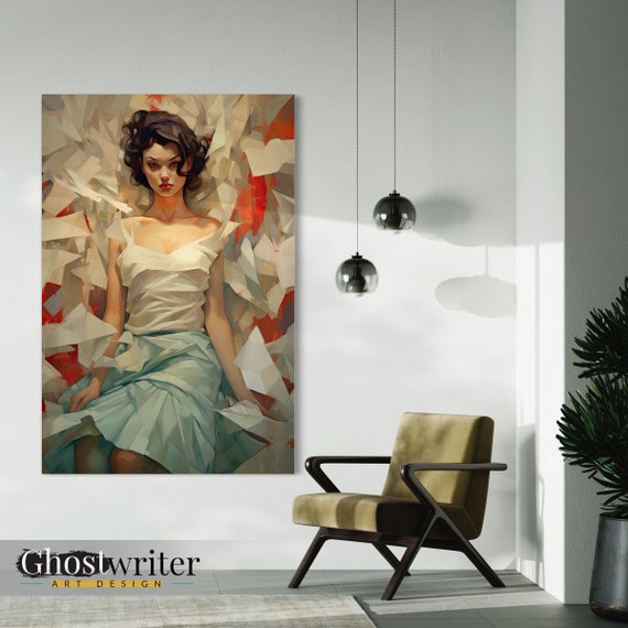 Abstract Fashion Model Wall Art Canvas | Fashion Series 7
