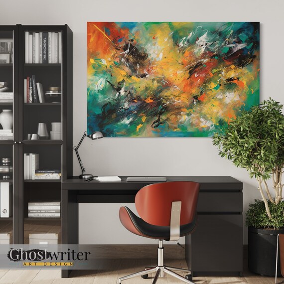 Colorful Abstract Wall Art Canvas | Living Color Series 7