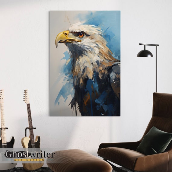 Eagle Abstract Wall Art Canvas | Abstract Animals Series 19
