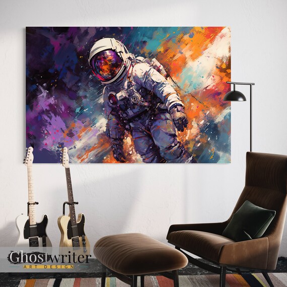 Astronaut Abstract Wall Art Canvas | Astronaut Series 4