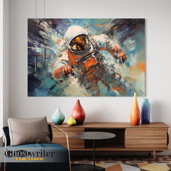 Astronaut Abstract Wall Art Canvas | Astronaut Series 2
