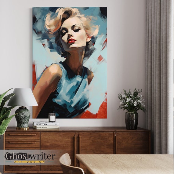 Abstract Fashion Model Wall Art Canvas | Fashion Series 3