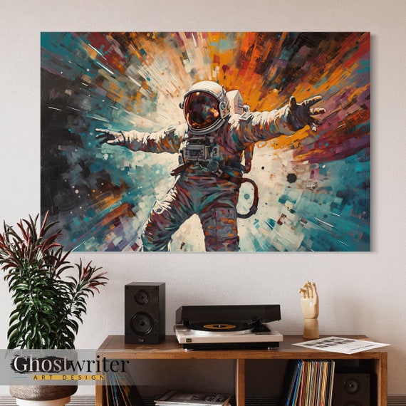 Astronaut Abstract Wall Art Canvas | Astronaut Series 1
