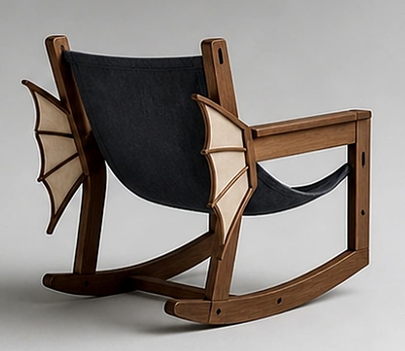 Minimalist Rocking Chir Handcrafted Minimalist Rocking Chair – Inspired by Georgian Film ...