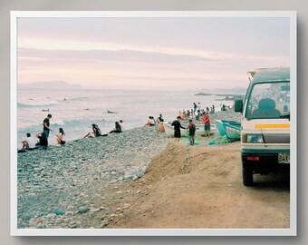 Waterside Beach Digital Art Print | Miraflores, Lima, Peru Analog Digital Download | Galeria sztuki ściennej | Film 35 MM | Pobieranie cyfrowe | Wydruk PDF