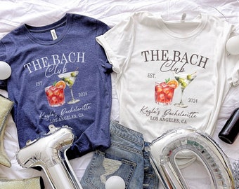 Camisa de despedida de soltera personalizada, The Bach Club, suéter de despedida de soltera personalizado, regalo de fiesta nupcial, ideas de camisas de despedida de soltera, cuello redondo del club Bach