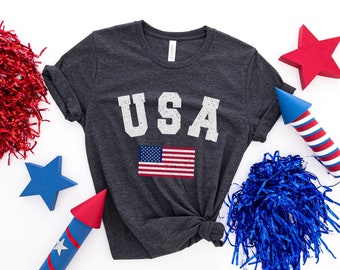 USA Flagge Shirt, USA Sweatshirt, Bunt Rundhalsausschnitt, Amerikanische Flagge Sweatshirt, 4. Juli Shirt, Retro Sweatshirt, USA Flagge Hoodie, USA T-Shirt