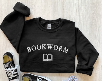 Bookworm Sweatshirt, Book Crewneck, ESL Teacher Sweatshirt, Reading Hoodie, Bookish, Nerd Gift, Librarian Crewneck, Just One More Chapter