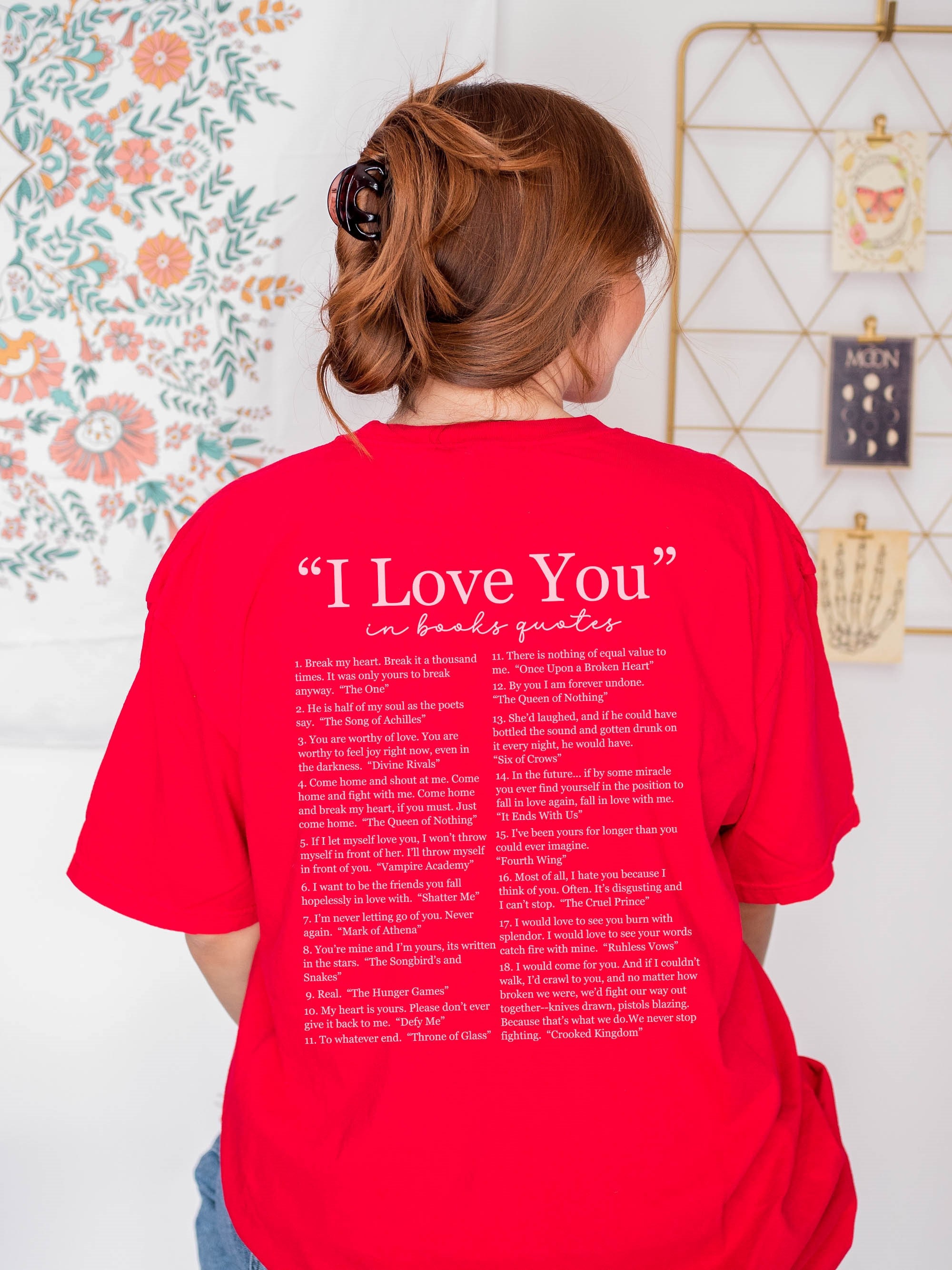 Different Ways Say I Love You Shirt, I Love You in Books Quotes