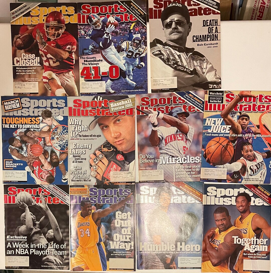 Vintage Sports Illustrated Magazines Mulitiple Issues Etsy