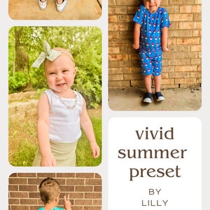 Vivid Summer Bright Preset, Lightroom Mobile Preset, Photo Edit, Filter for Instagram