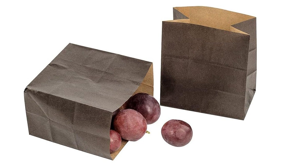 Bag Tek White Paper French Fry / Snack Bag - 4 1/4 x 1 1/2 x 6 1/4 - 100  count box