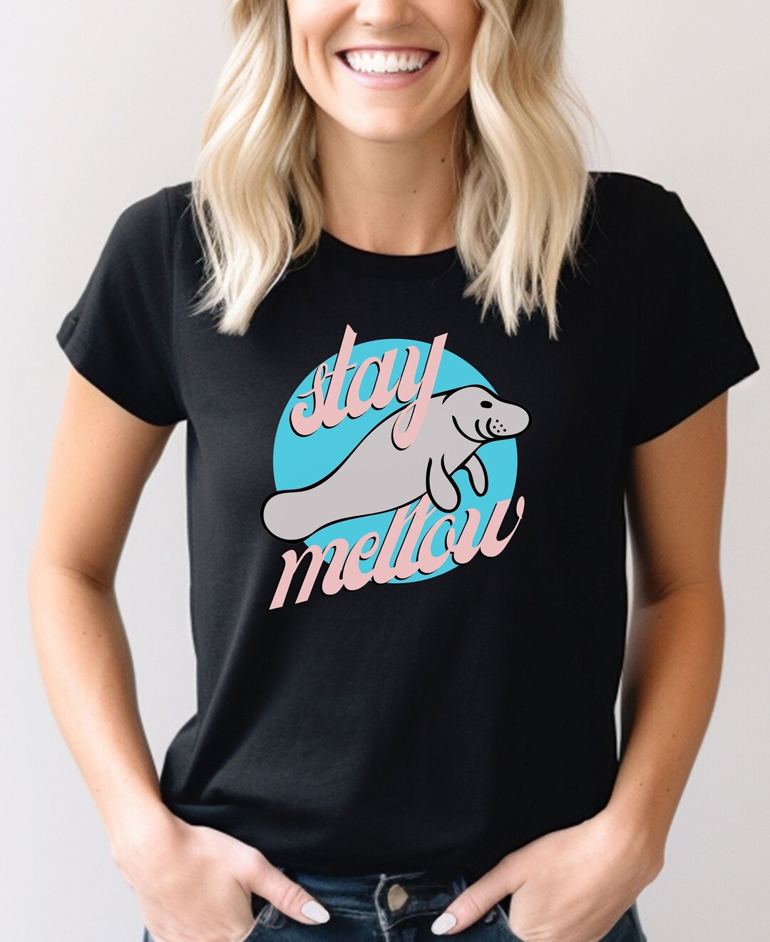 Stay Mellow Manatee Shirt, Manatee Shirt, Manatee Lover Tshirt, Marine