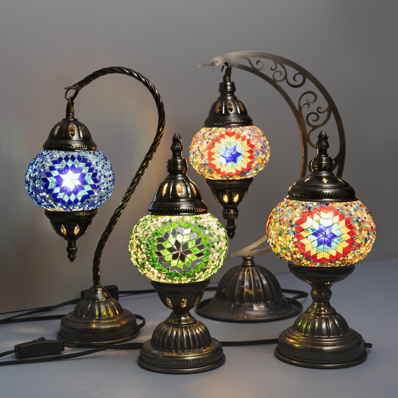 DIY Turkish Lamp Kit, Mosaic kit for adults, Birthday Gift, DIY Moroccan mosaic Lamp, Moroccan Lantern, Mosaic Kit with Video Instructions image 9