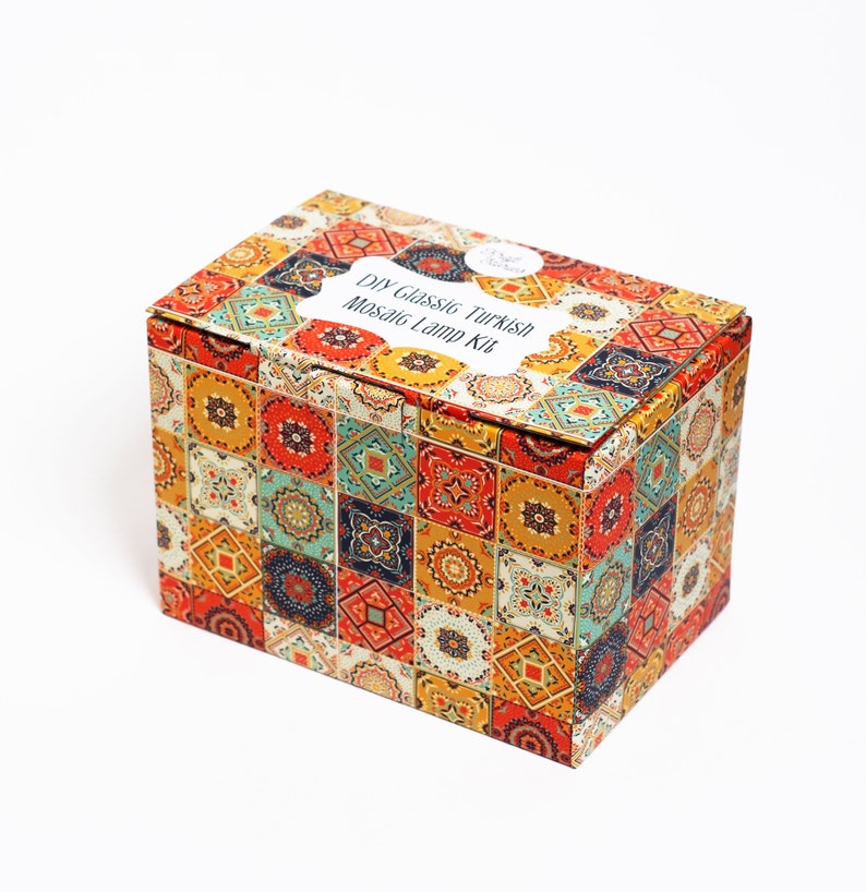 Classic Mosaic Lamp DIY Kit Birthday Gift, Gift for Him, Gift for Her, Turkish Ottoman Gift US