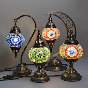 DIY Mosaic Lamp Kit, Mosaic kit for adults, Birthday Gift, gift for him, gift for her, Turkish Ottoman gift, US Plug with Video Instructions image 10