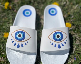 Evil Eye Summer Comfortable Slides