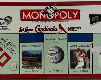 Hasbro, Games, Vintage Monopoly Game St Louis Cardinals Collectors  Edition 20 New Sealed