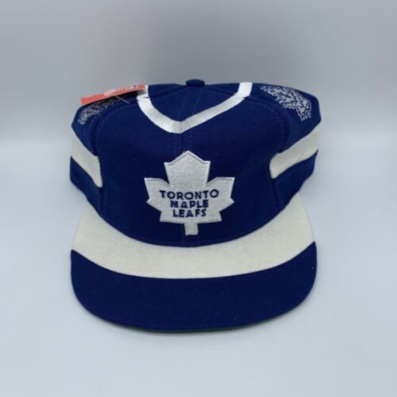 Toronto Maple Leafs Retro Brand Navy Beige Vintage Stitched Snapback Hat  Cap
