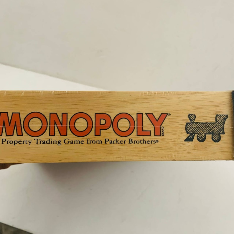 Vintage Monopoly Wooden Box Board Game Nostalgia Series All Etsy
