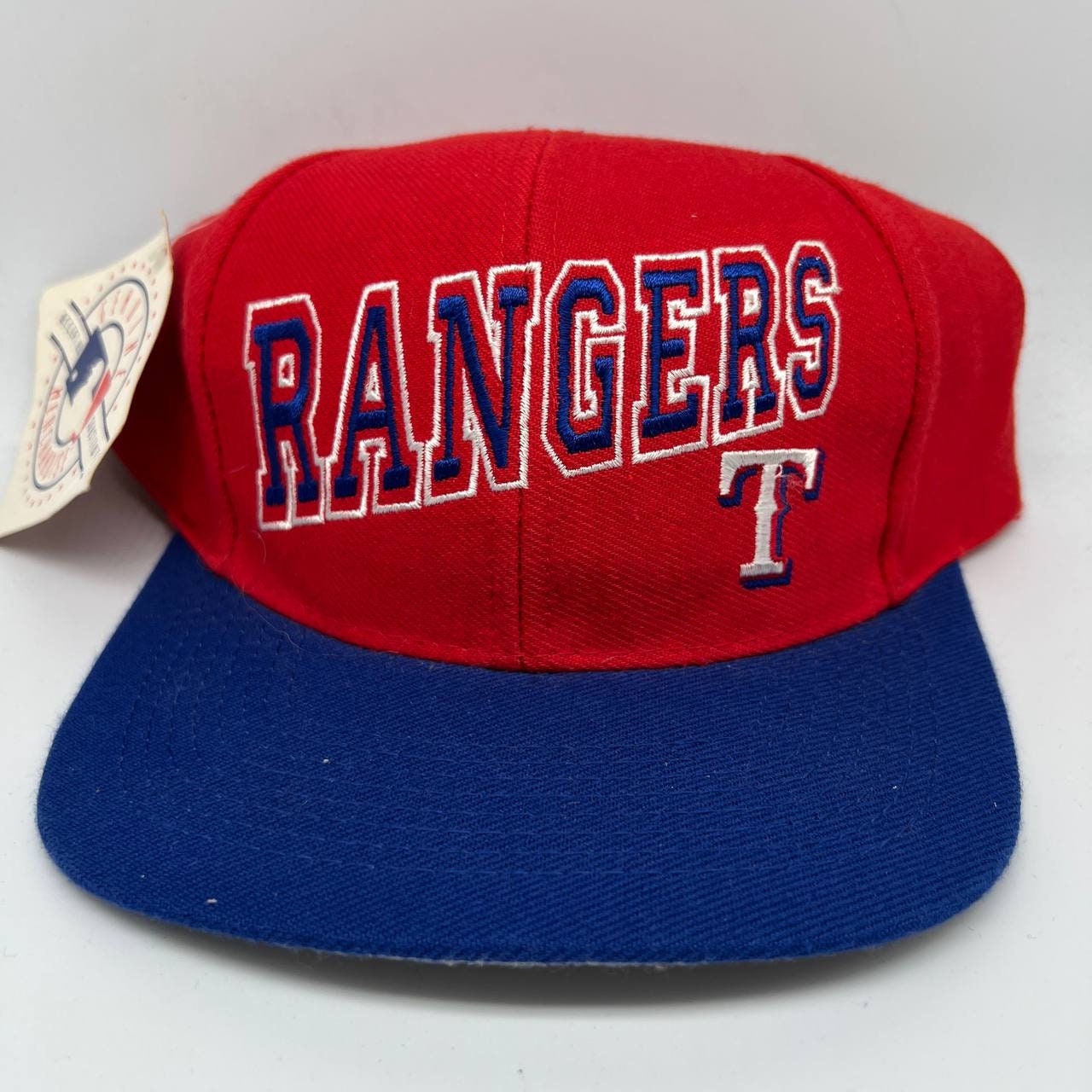 Texas Rangers Hat Cap Strap Back Mens MLB Baseball Fan Favorite Blue Red  Logo