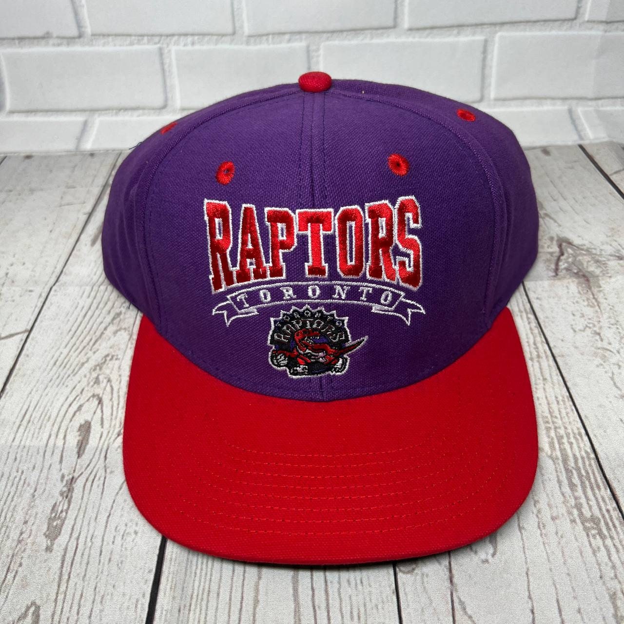 Toronto Raptors Mitchell & Ness Hardwood Classics On The Block Snapback Hat  - Red/Black