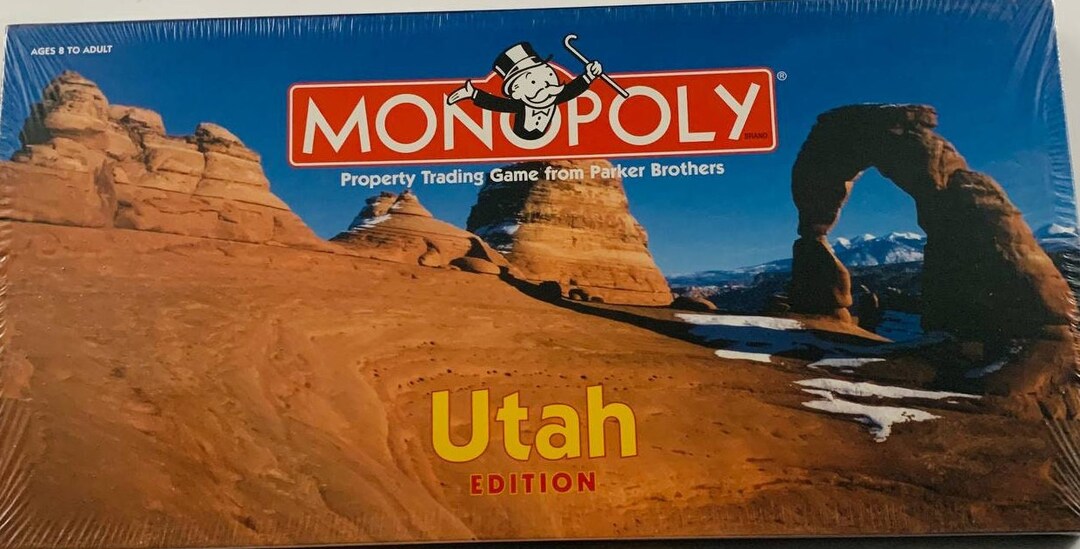 Vintage Monopoly Utah Edition 1998 Board Game Hasbro Usaopoly Sealed Etsy