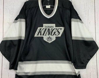 Los Angeles Kings Hoodie Mens Medium Black Gray NHL Hockey LA Kings Sweater -EUC