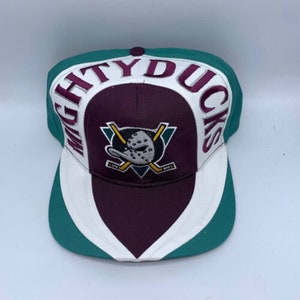Vintage 90s Anaheim Mighty Ducks Snapback Hat Cap The Game Big Logo EUC -  BIDSTITCH