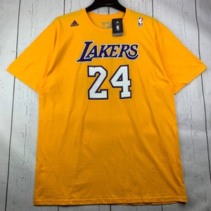 L.A. Lakers # 8 of 24 Kobe Bryant Men's Basketball Jersey Sports Training  Clothing T-Shirt Casual Half Sleeve Crew Neck Cartoon Cotton Coated Loose  Purple M : : Fashion